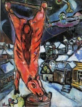 Buey desollado contemporáneo Marc Chagall Pinturas al óleo